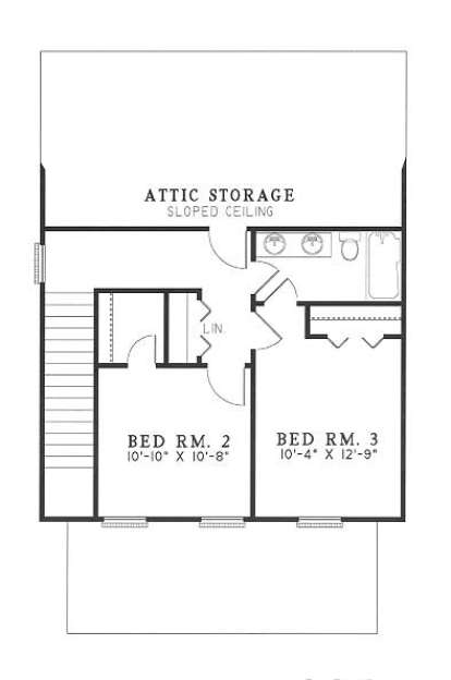 Second Floor for House Plan #110-00182
