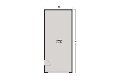 Garage Floor for House Plan #035-01192