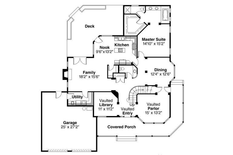 House Plan House Plan #34202 Drawing 1