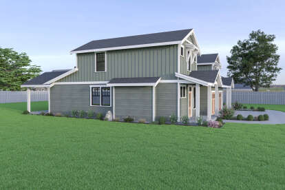 Craftsman House Plan #2464-00205 Elevation Photo