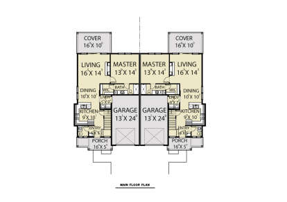 Main Floor  for House Plan #2464-00205