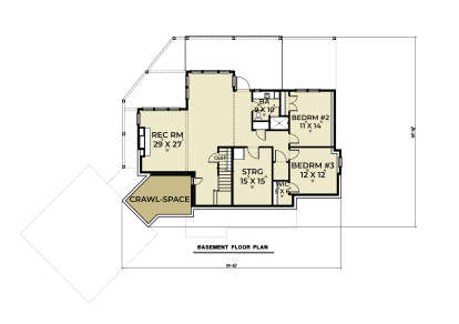 Basement for House Plan #2464-00207