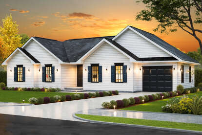 Traditional House Plan #699-00476 Elevation Photo