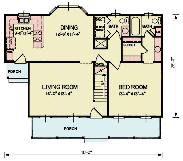 House Plan House Plan #34210 Drawing 1