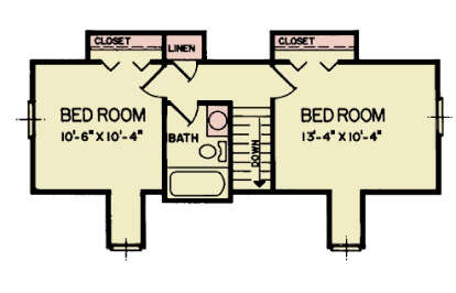 Second Floor for House Plan #699-00477