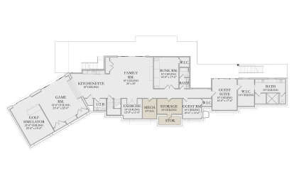 Basement for House Plan #6422-00121
