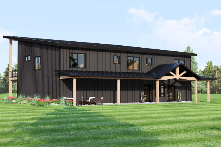 House Plan House Plan #34216 Angled Front Elevation