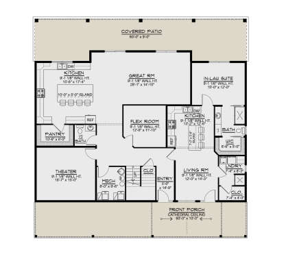 Main Floor  for House Plan #5032-00384