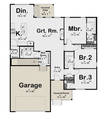 Main Floor  for House Plan #963-01187