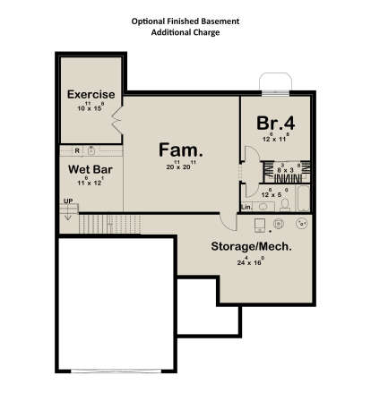 Basement for House Plan #963-01187