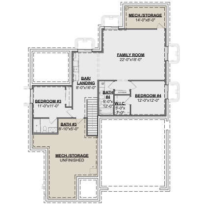 Basement for House Plan #1462-00212