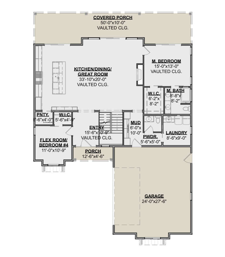 House Plan House Plan #34219 Drawing 1