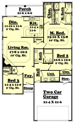 Main Floor for House Plan #041-00029