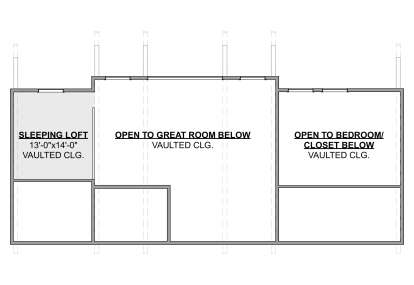 Loft for House Plan #1462-00214