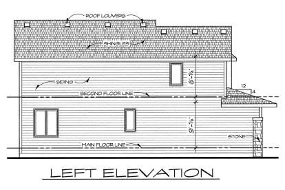 Traditional House Plan #402-01850 Elevation Photo
