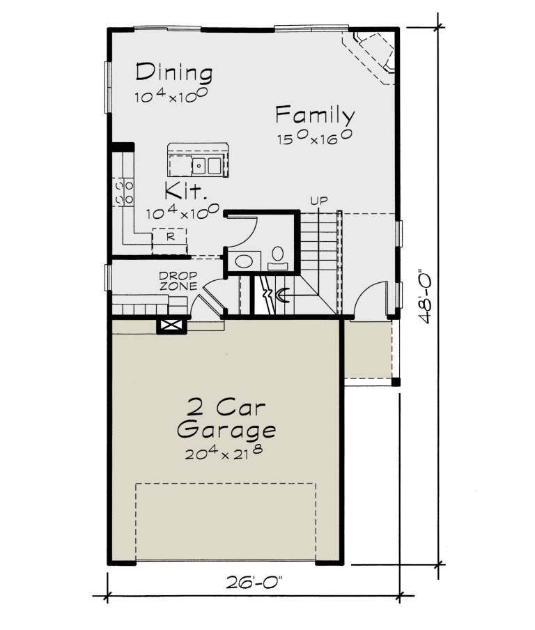 House Plan House Plan #34221 Drawing 1