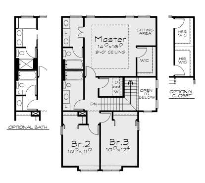 Second Floor for House Plan #402-01850