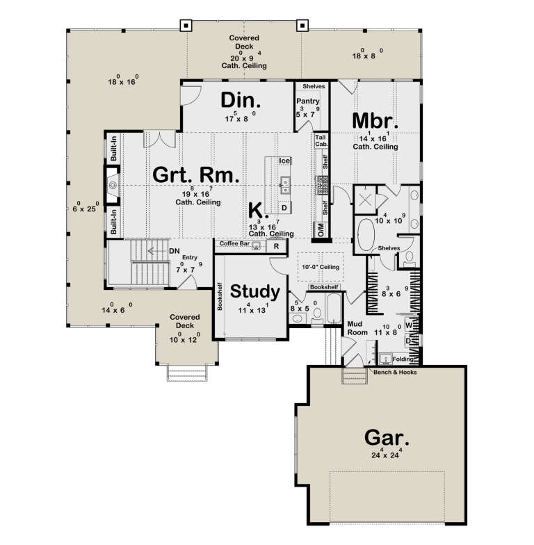 House Plan House Plan #34222 Drawing 1