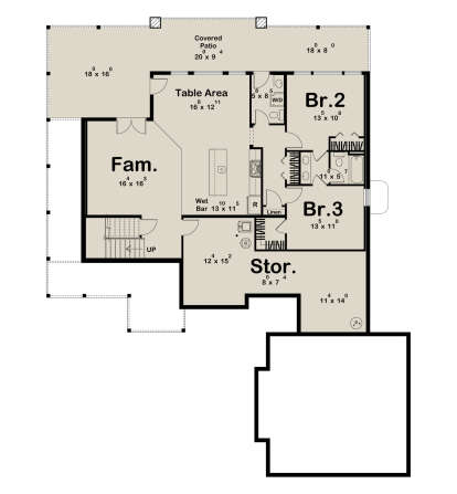 Basement for House Plan #963-01188