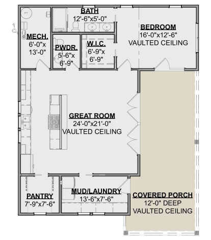 Main Floor  for House Plan #1462-00215