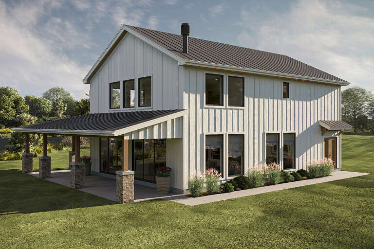 House Plan House Plan #34224 Angled Front Elevation