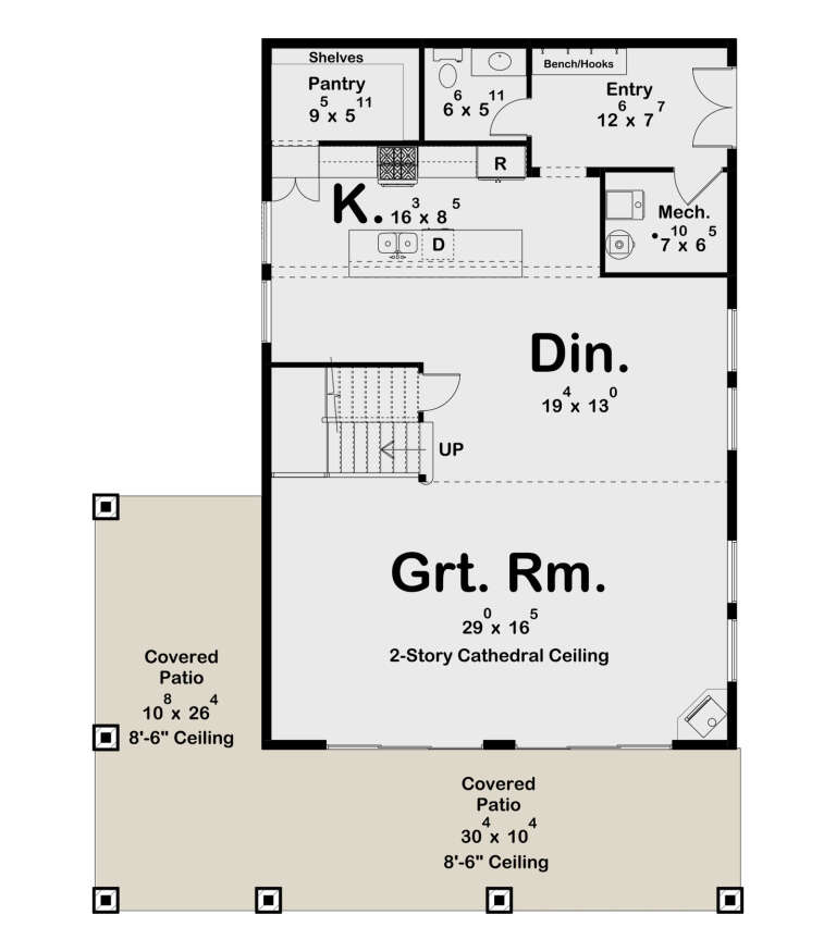 House Plan House Plan #34224 Drawing 1