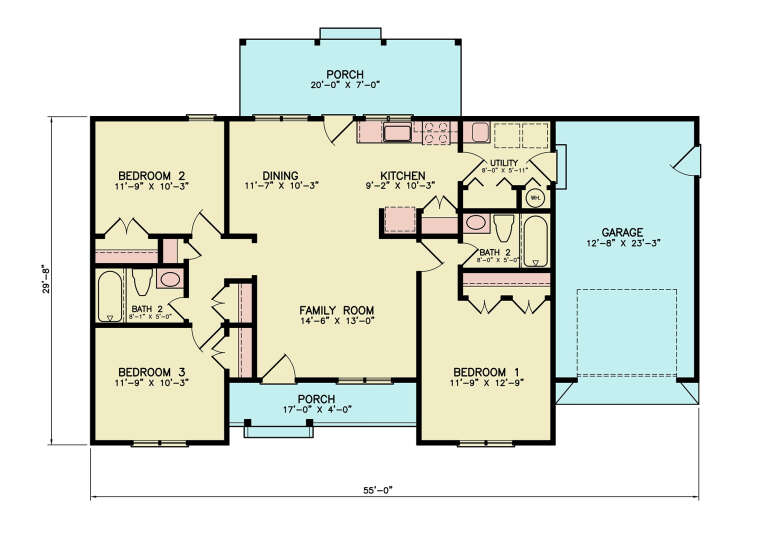 House Plan House Plan #34225 Drawing 1