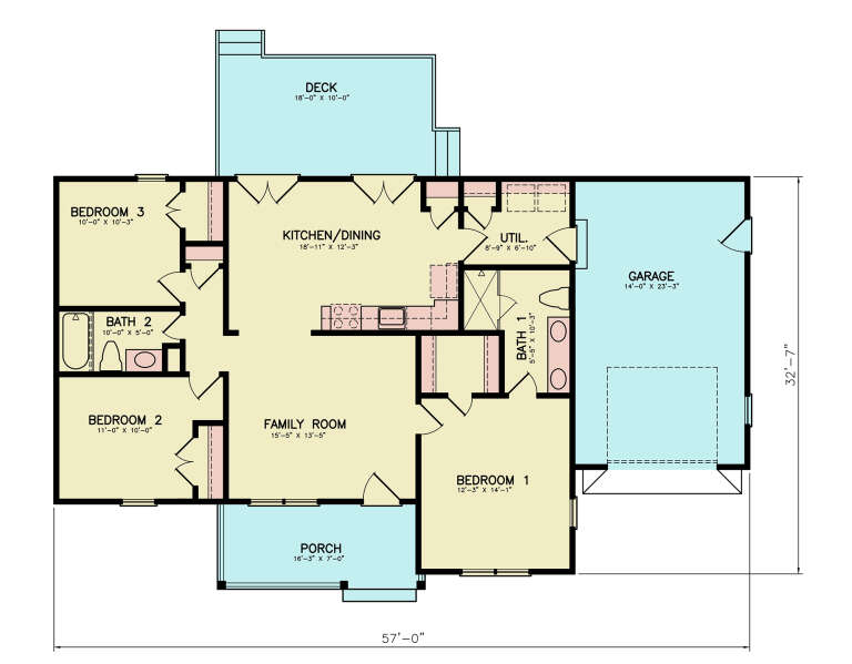 House Plan House Plan #34226 Drawing 1