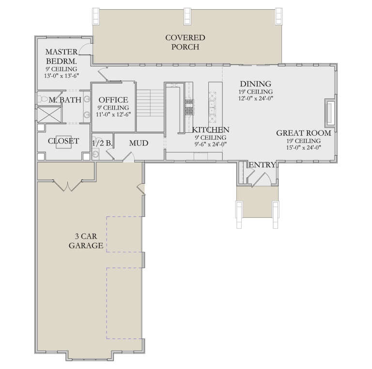 House Plan House Plan #34228 Drawing 1