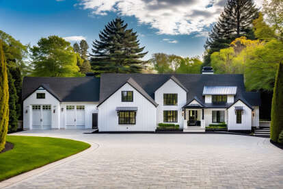 Modern Farmhouse House Plan #6422-00125 Elevation Photo