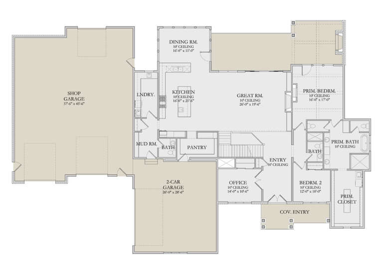 House Plan House Plan #34229 Drawing 1