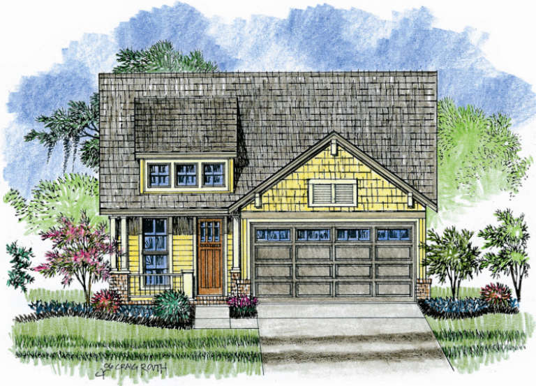 Cottage House Plan #041-00030 Elevation Photo