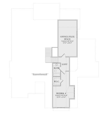 Second Floor for House Plan #6422-00126