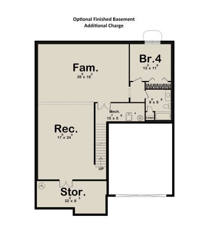 Basement for House Plan #963-01190