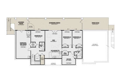 Basement for House Plan #7568-00040