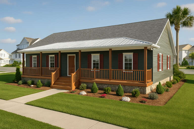 House Plan House Plan #34234 Angled Front Elevation