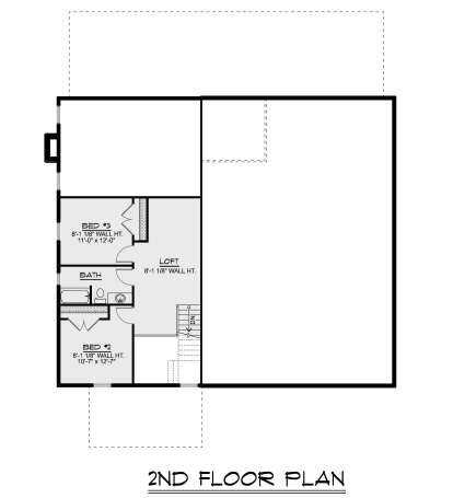 Second Floor for House Plan #5032-00386