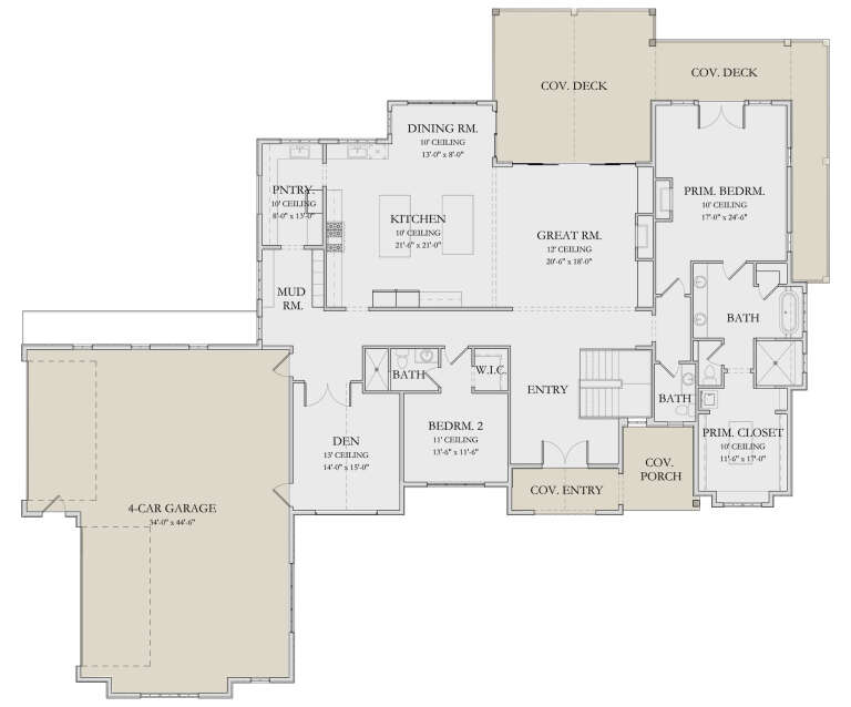 House Plan House Plan #34239 Drawing 1