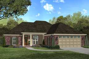 French Country House Plan #041-00031 Elevation Photo