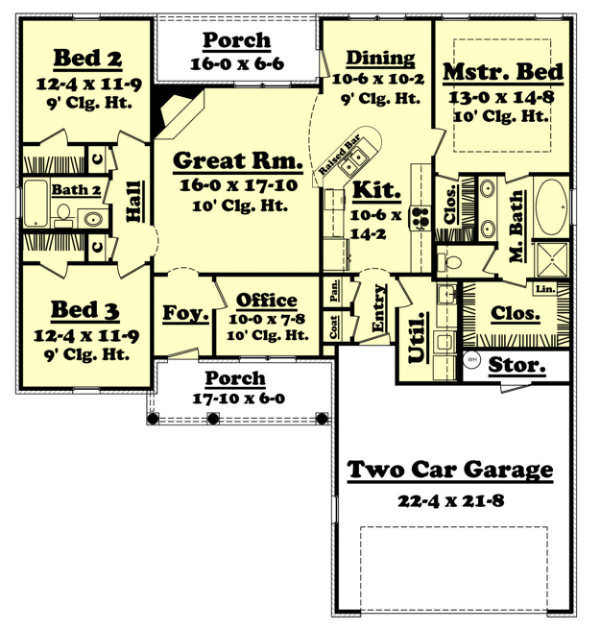 Main Floor for House Plan #041-00031