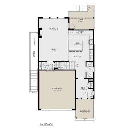 Main Floor  for House Plan #8937-00115