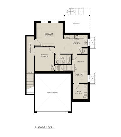 Basement for House Plan #8937-00115