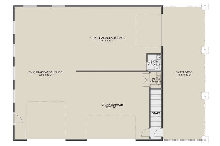 House Plan House Plan #34241 Drawing 1
