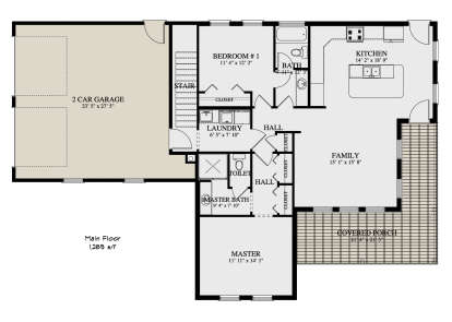 Main Floor  for House Plan #2802-00441