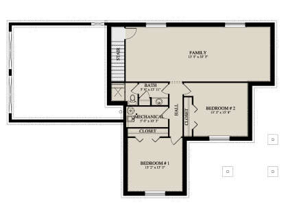Basement for House Plan #2802-00441