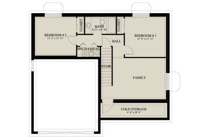 Basement for House Plan #2802-00442