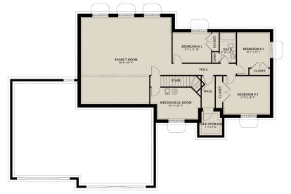 Basement for House Plan #2802-00443