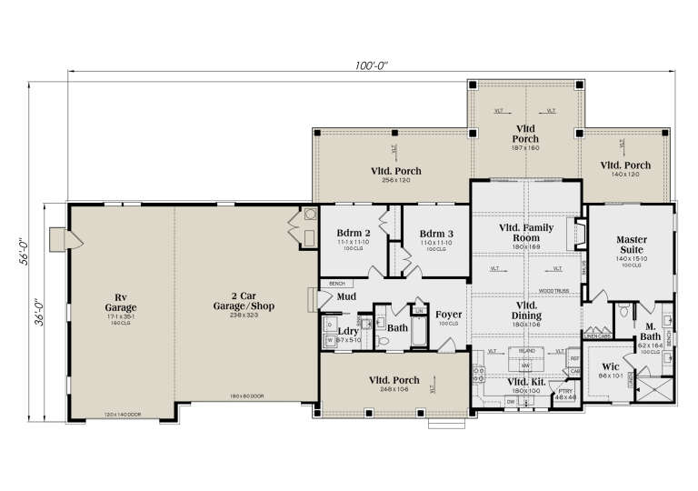 House Plan House Plan #34245 Drawing 1