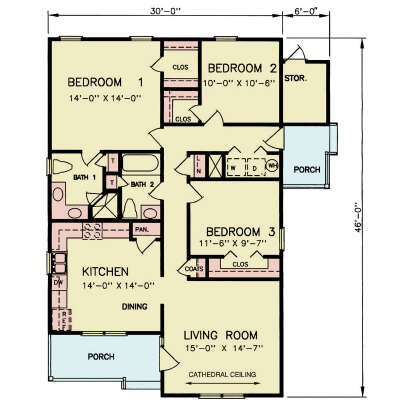 Main Floor  for House Plan #699-00480