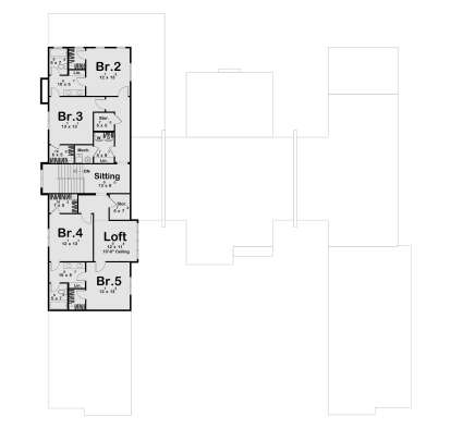 Second Floor for House Plan #963-01191